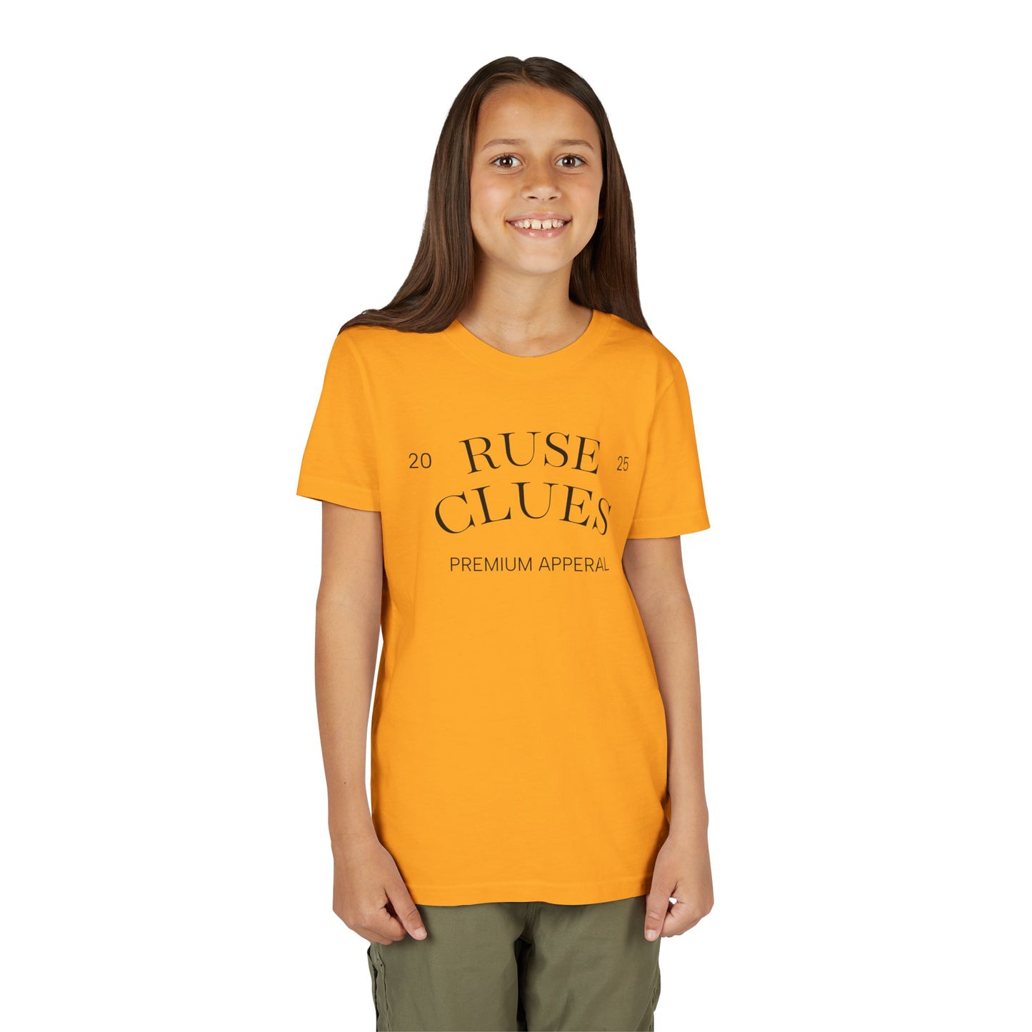 Youth Short Sleeve Ruse Clues® Tee, Fun Graphic Tee, Kids Casual T-Shirt, Gift for Teens, Back to School Apparel, Summer Wear