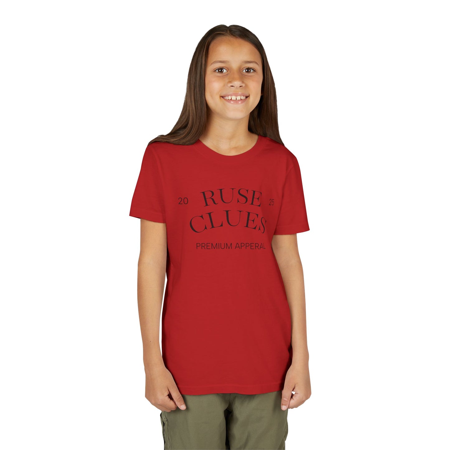 Youth Short Sleeve Ruse Clues® Tee, Fun Graphic Tee, Kids Casual T-Shirt, Gift for Teens, Back to School Apparel, Summer Wear