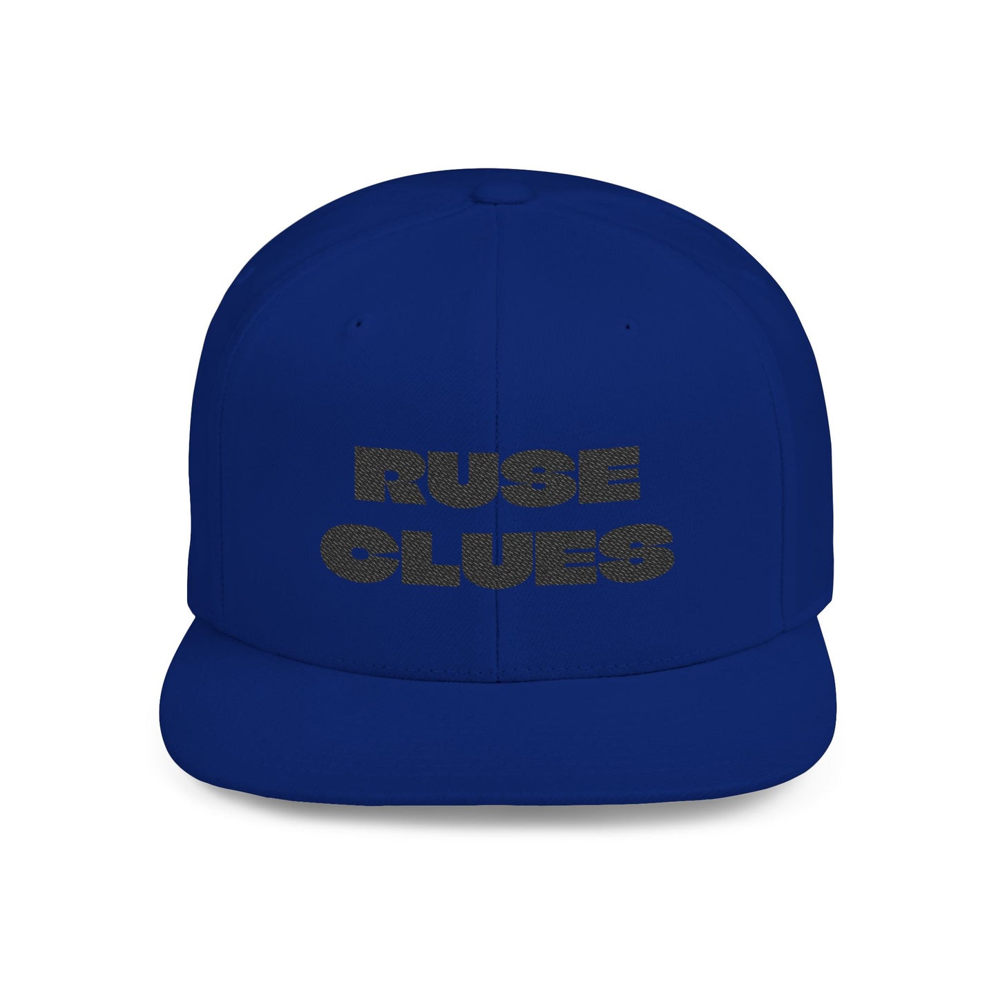 Stylish Flat Bill Snapback Ruse Clues® Hat, Trendy Baseball Cap, Urban Streetwear Accessory, Perfect Gift for Men & Women