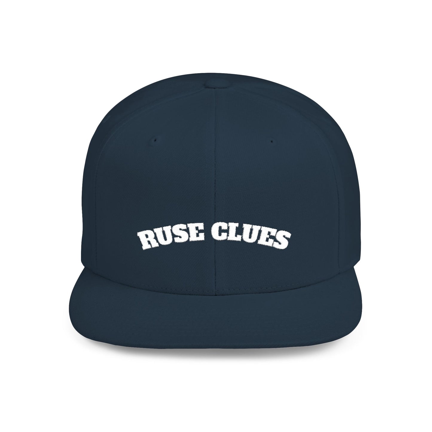 Stylish Flat Bill Snapback Ruse Clues® Hat, Trucker Cap for Outdoor Adventures, Casual Wear, Gift for Him, Summer Fashion Accessory