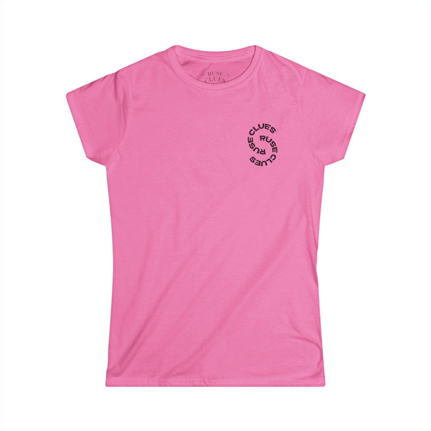 Women's Graphic Ruse Clues® Tee, Casual T-Shirt, Everyday Wear, Gift for Friends, Fun Summer Top