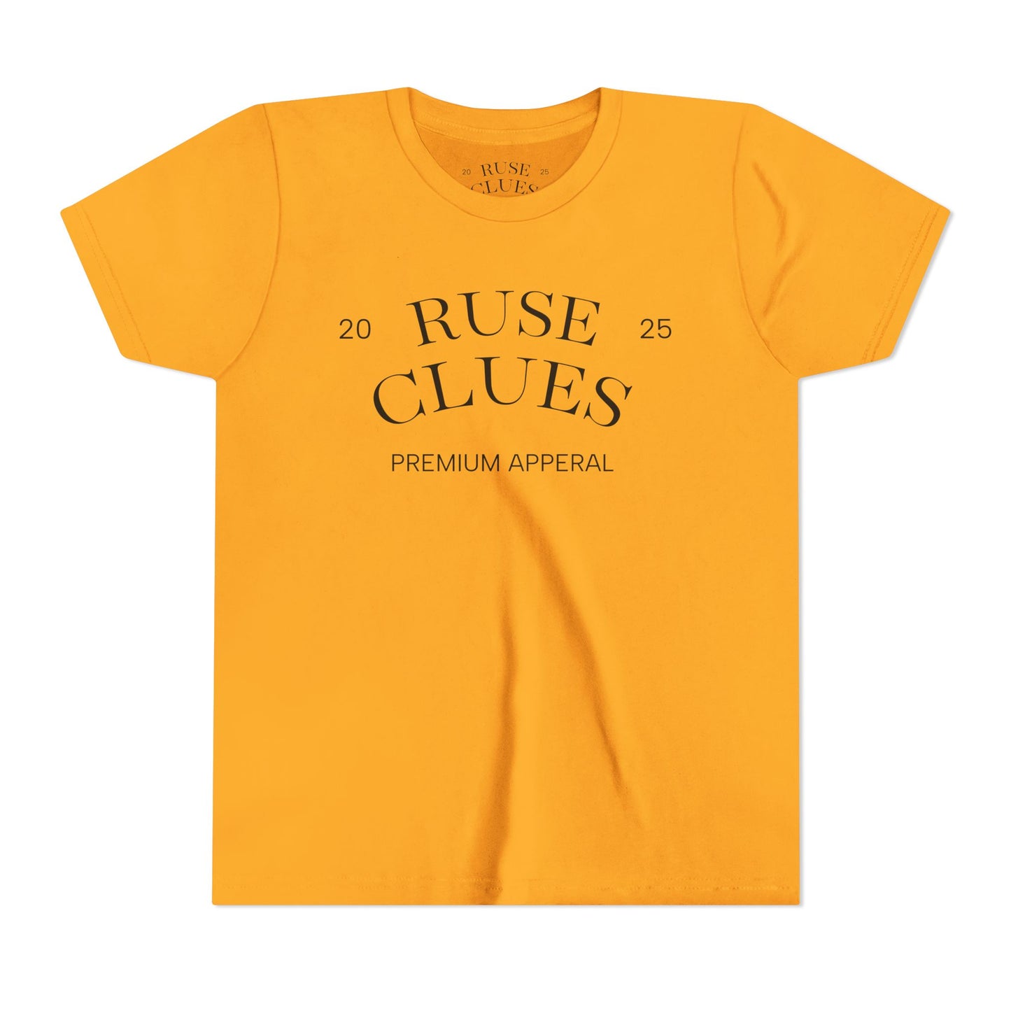 Youth Short Sleeve Ruse Clues® Tee, Fun Graphic Tee, Kids Casual T-Shirt, Gift for Teens, Back to School Apparel, Summer Wear