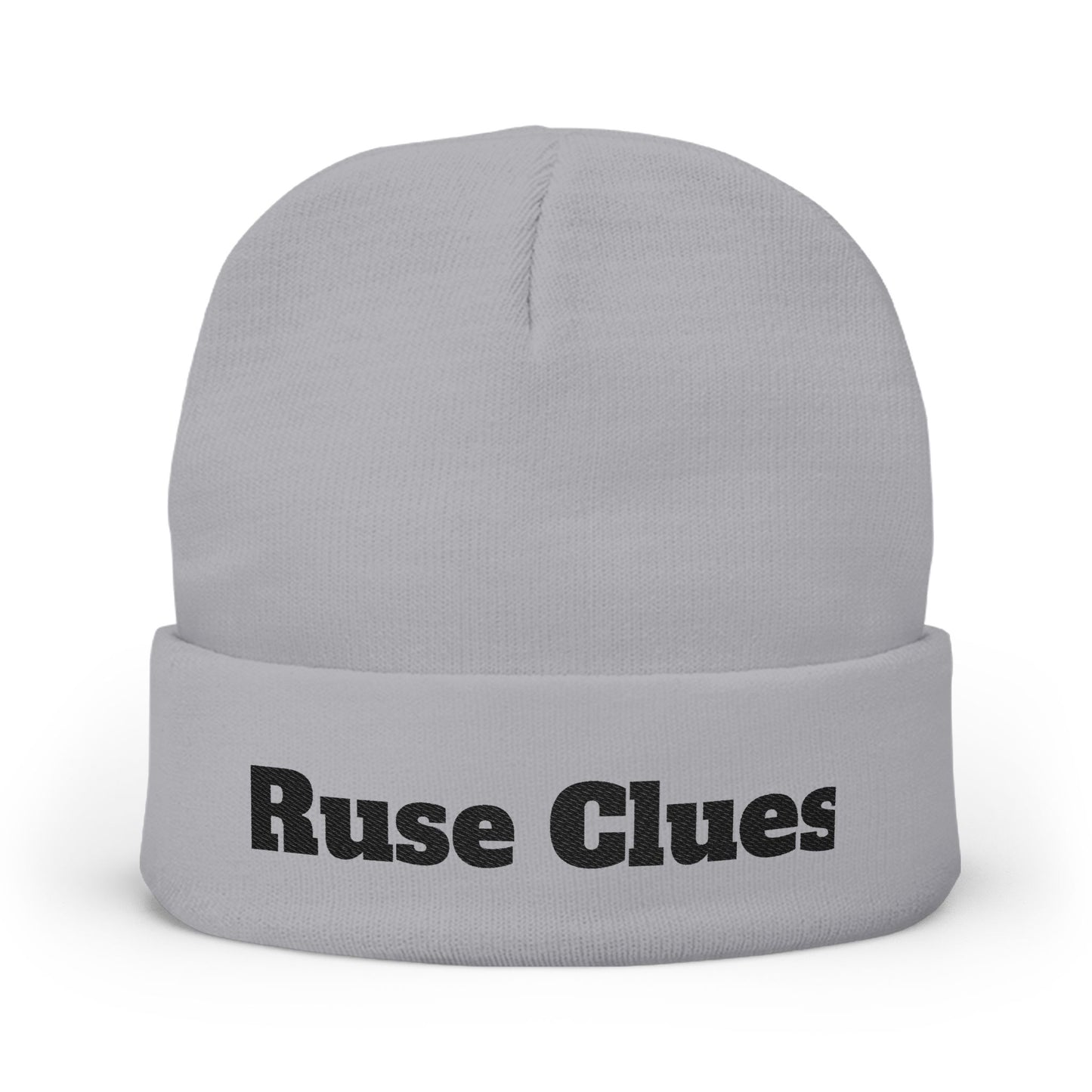 Cozy Embroidered Knit Ruse Clues® Beanie, Winter Hat, Gift for Her, Stylish Beanie, Trendy Accessories, Casual Headwear