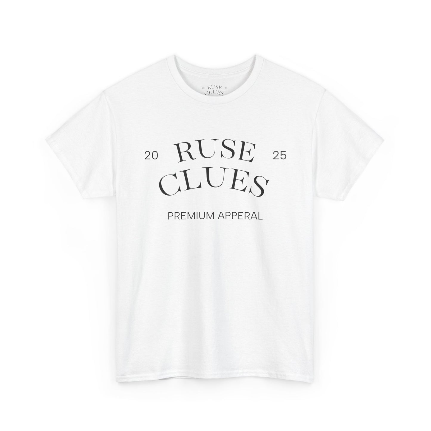 Unisex Heavy Cotton Ruse Clues® Tee | Casual Wear, Gift for Him, Gift for Her, Trendy Apparel, Everyday Style