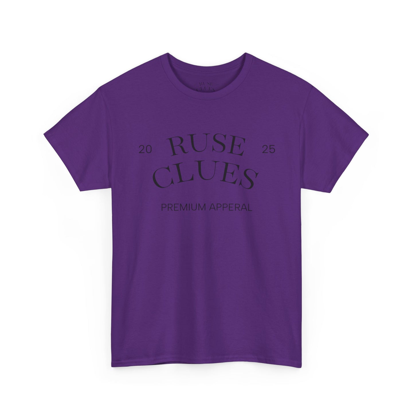 Unisex Heavy Cotton Ruse Clues® Tee | Casual Wear, Gift for Him, Gift for Her, Trendy Apparel, Everyday Style