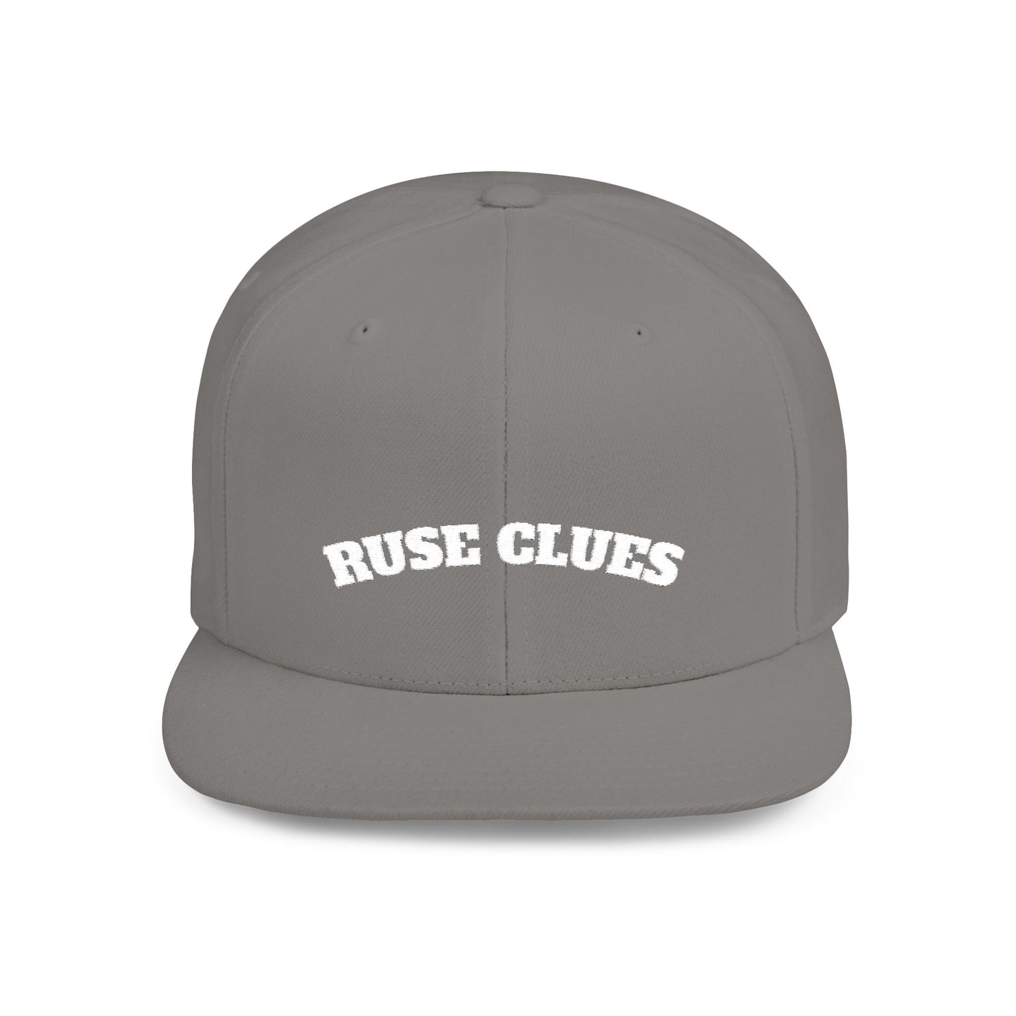 Stylish Flat Bill Snapback Ruse Clues® Hat, Trucker Cap for Outdoor Adventures, Casual Wear, Gift for Him, Summer Fashion Accessory