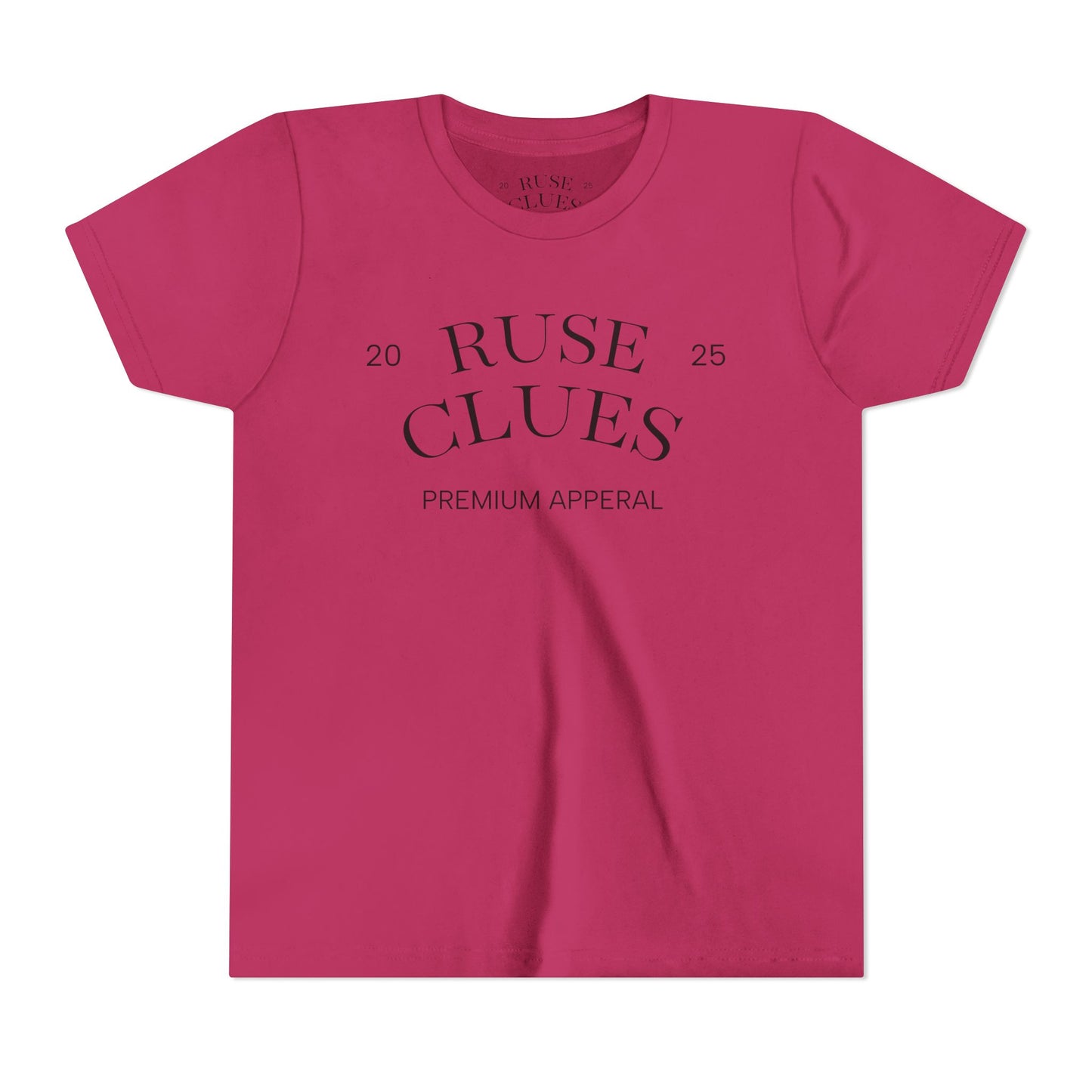 Youth Short Sleeve Ruse Clues® Tee, Fun Graphic Tee, Kids Casual T-Shirt, Gift for Teens, Back to School Apparel, Summer Wear