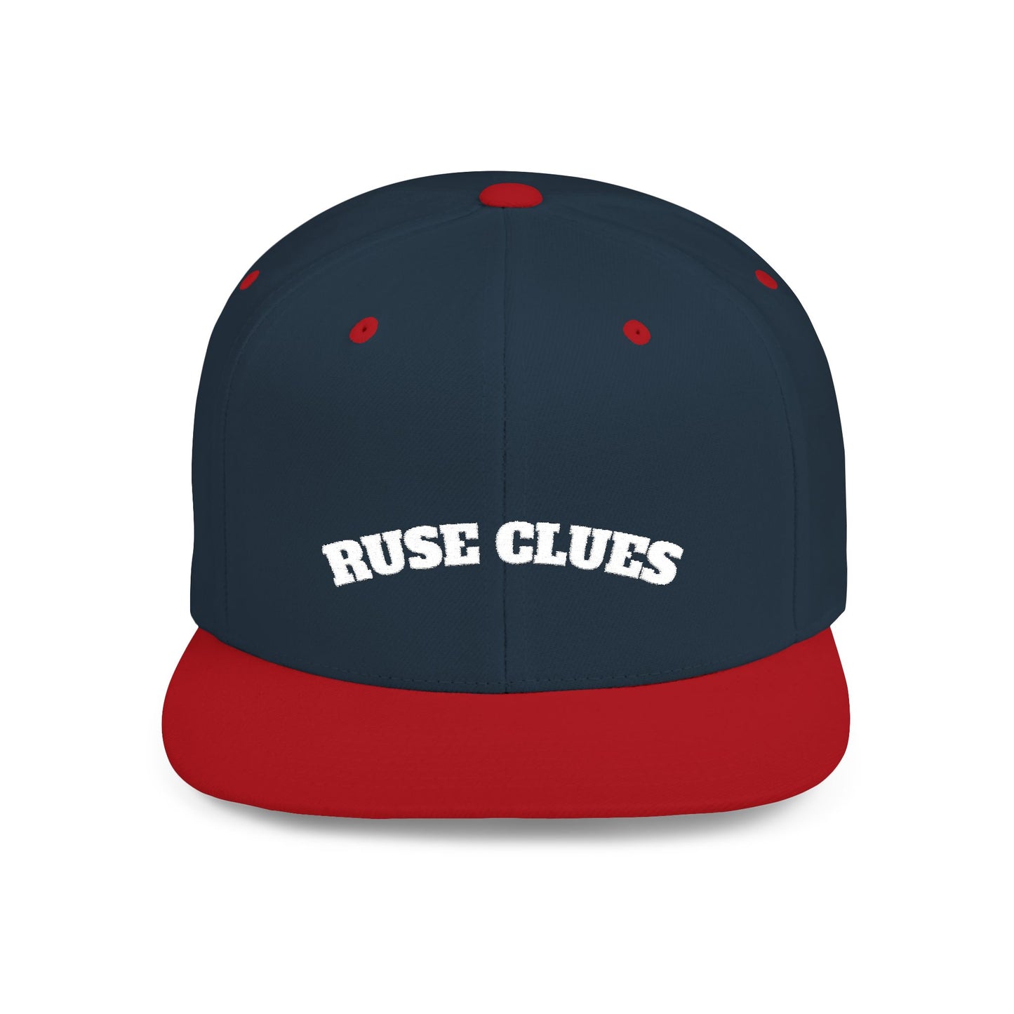 Stylish Flat Bill Snapback Ruse Clues® Hat, Trucker Cap for Outdoor Adventures, Casual Wear, Gift for Him, Summer Fashion Accessory