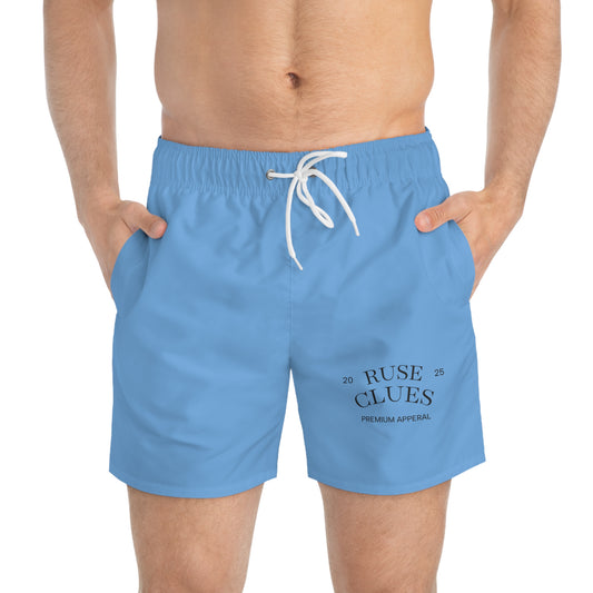 Cool & Comfy Ruse Clues® Swim Trunks | Summer Beachwear, Lake Day Essential, Vacation Must-Have, Gift for Dad, Pool Party Style