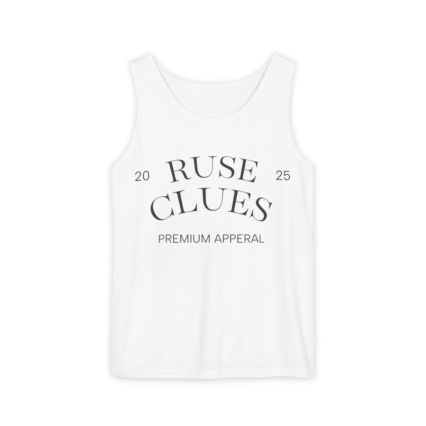 Unisex Garment-Dyed Ruse Clues® Tank Top