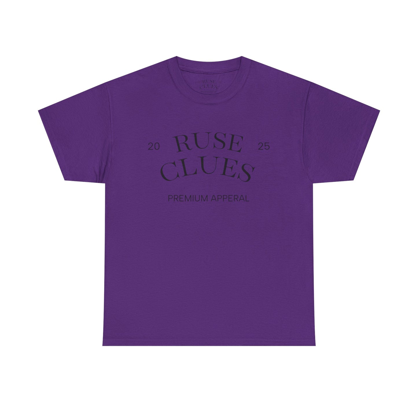 Unisex Heavy Cotton Ruse Clues® Tee | Casual Wear, Gift for Him, Gift for Her, Trendy Apparel, Everyday Style