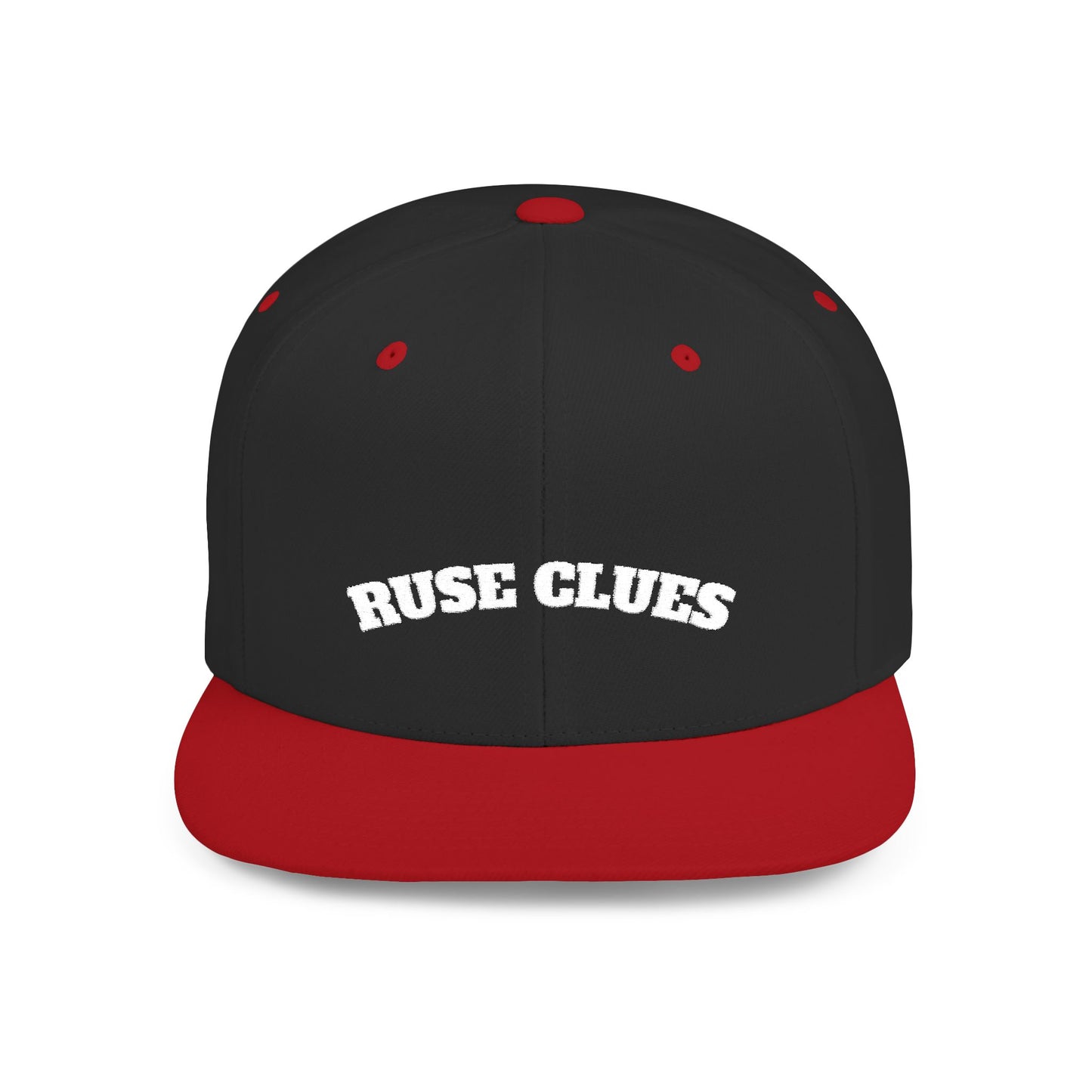 Stylish Flat Bill Snapback Ruse Clues® Hat, Trucker Cap for Outdoor Adventures, Casual Wear, Gift for Him, Summer Fashion Accessory