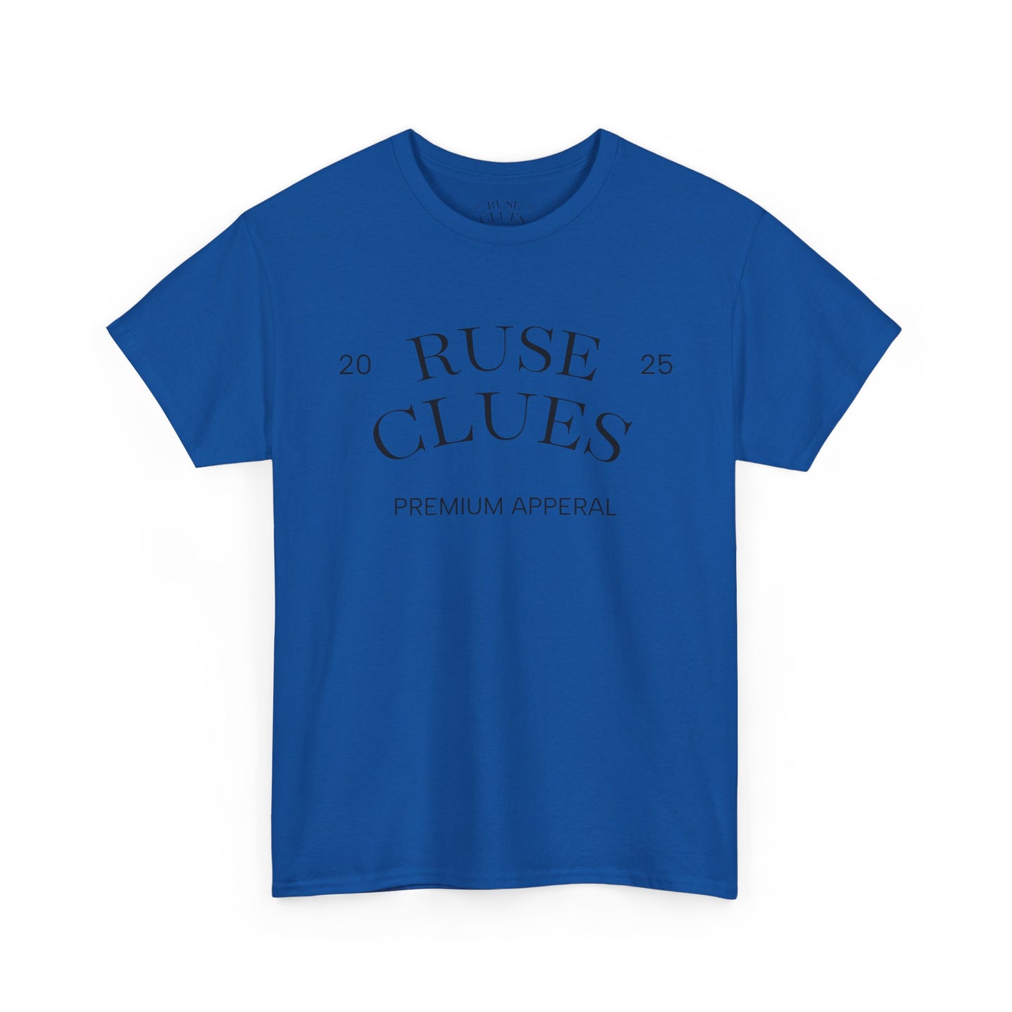 Unisex Heavy Cotton Ruse Clues® Tee | Casual Wear, Gift for Him, Gift for Her, Trendy Apparel, Everyday Style