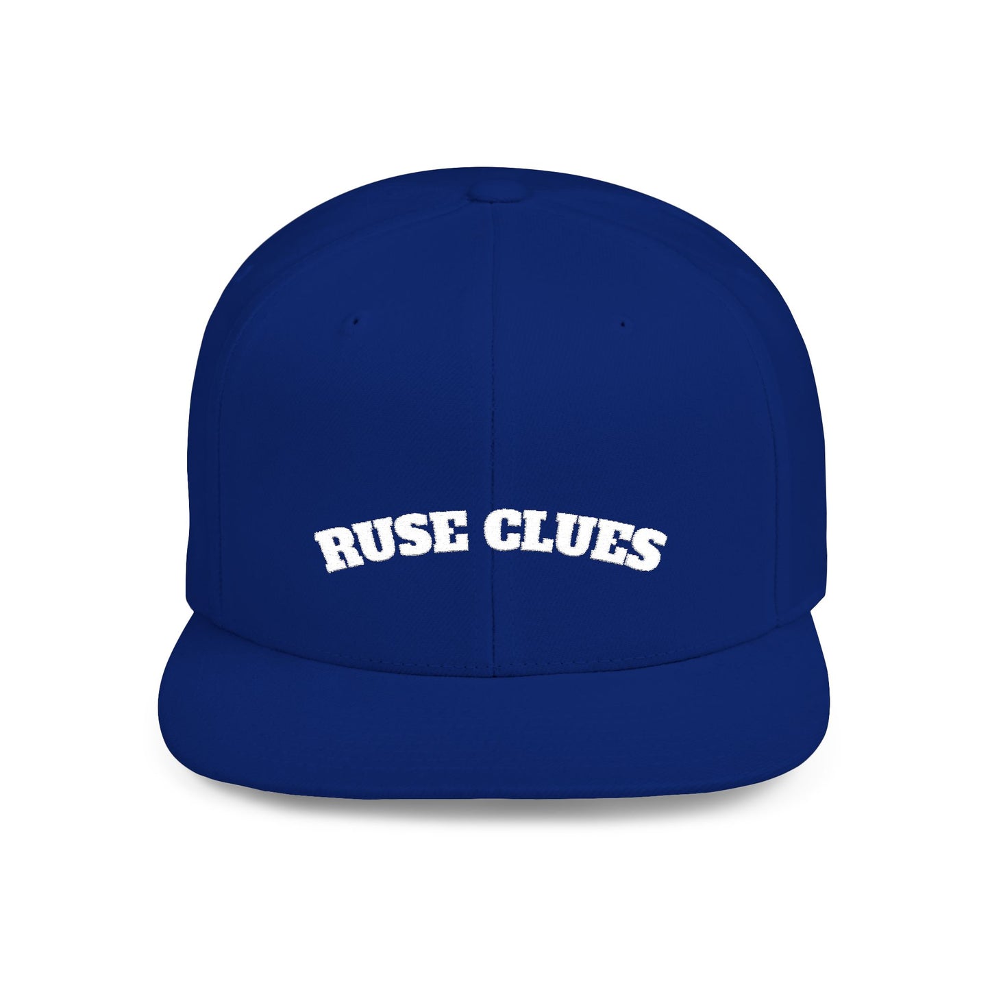 Stylish Flat Bill Snapback Ruse Clues® Hat, Trucker Cap for Outdoor Adventures, Casual Wear, Gift for Him, Summer Fashion Accessory