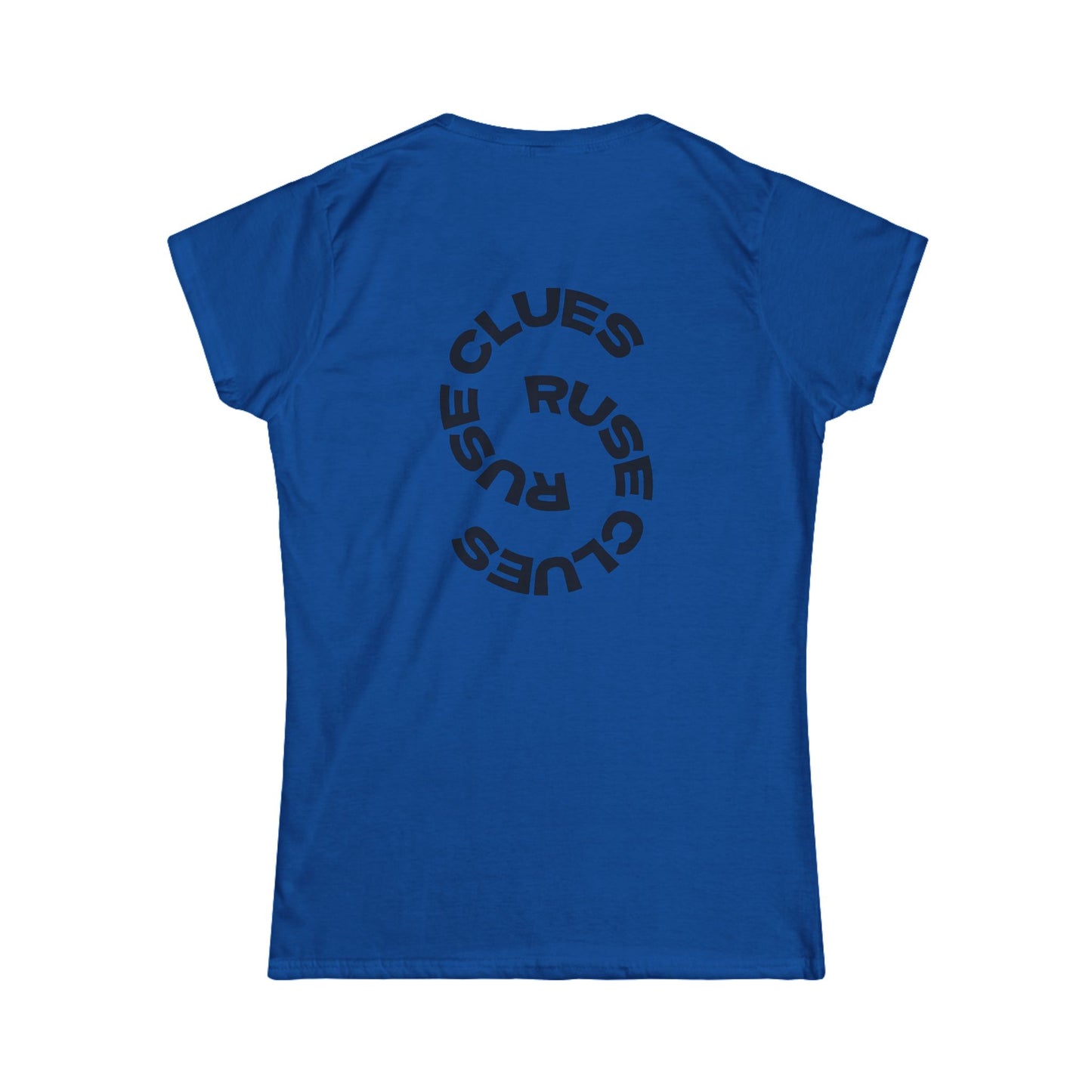 Women's Graphic Ruse Clues® Tee, Casual T-Shirt, Everyday Wear, Gift for Friends, Fun Summer Top