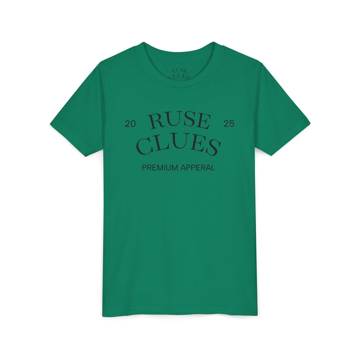 Youth Short Sleeve Ruse Clues® Tee, Fun Graphic Tee, Kids Casual T-Shirt, Gift for Teens, Back to School Apparel, Summer Wear