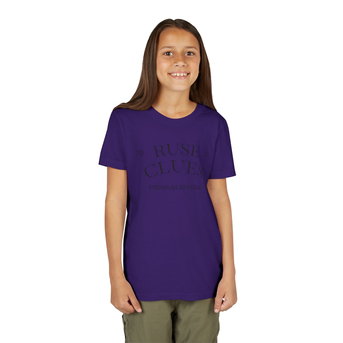 Youth Short Sleeve Ruse Clues® Tee, Fun Graphic Tee, Kids Casual T-Shirt, Gift for Teens, Back to School Apparel, Summer Wear