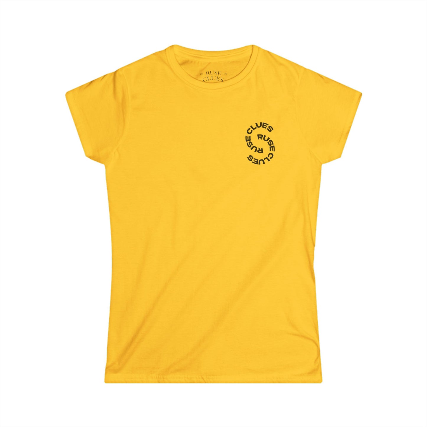 Women's Graphic Ruse Clues® Tee, Casual T-Shirt, Everyday Wear, Gift for Friends, Fun Summer Top