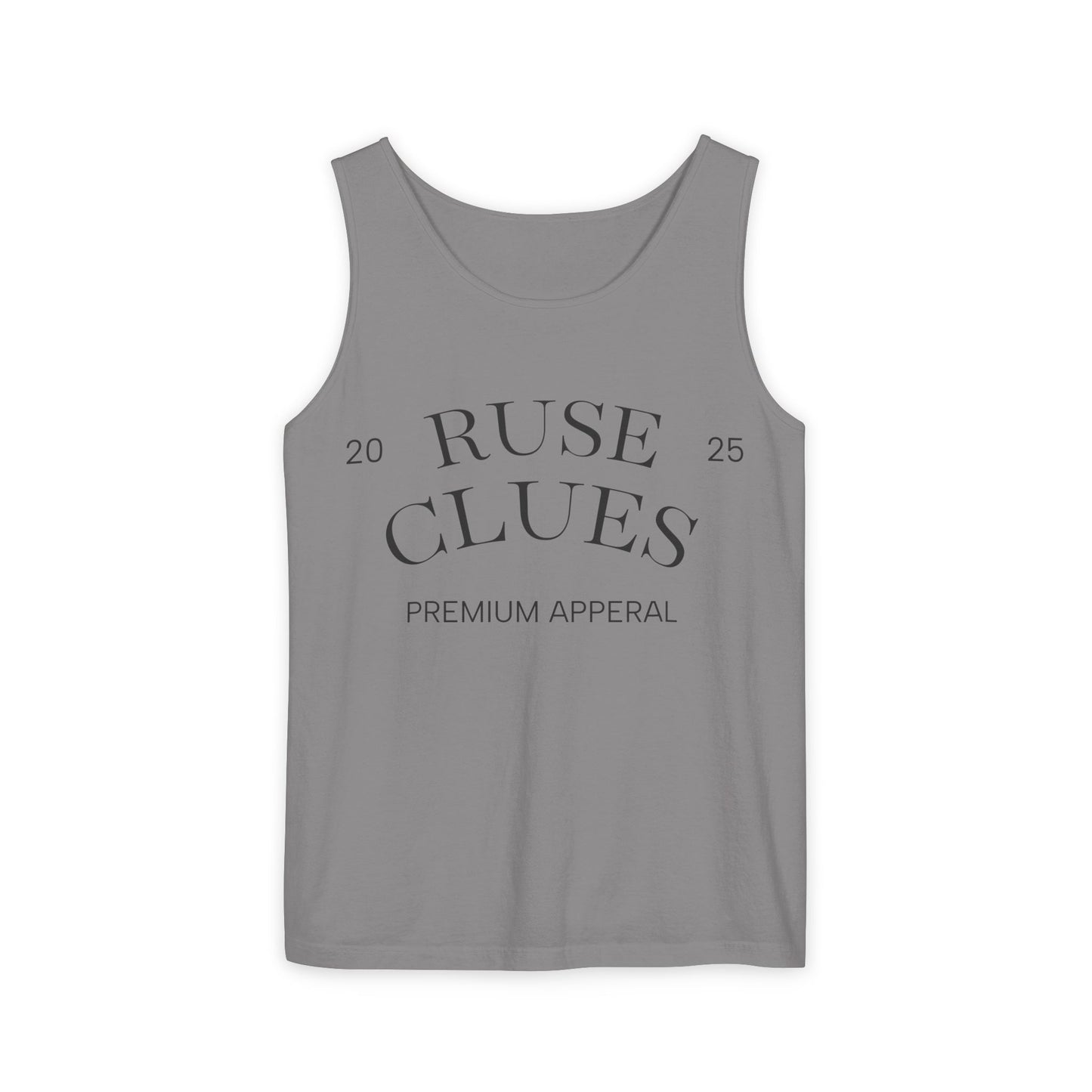 Unisex Garment-Dyed Ruse Clues® Tank Top