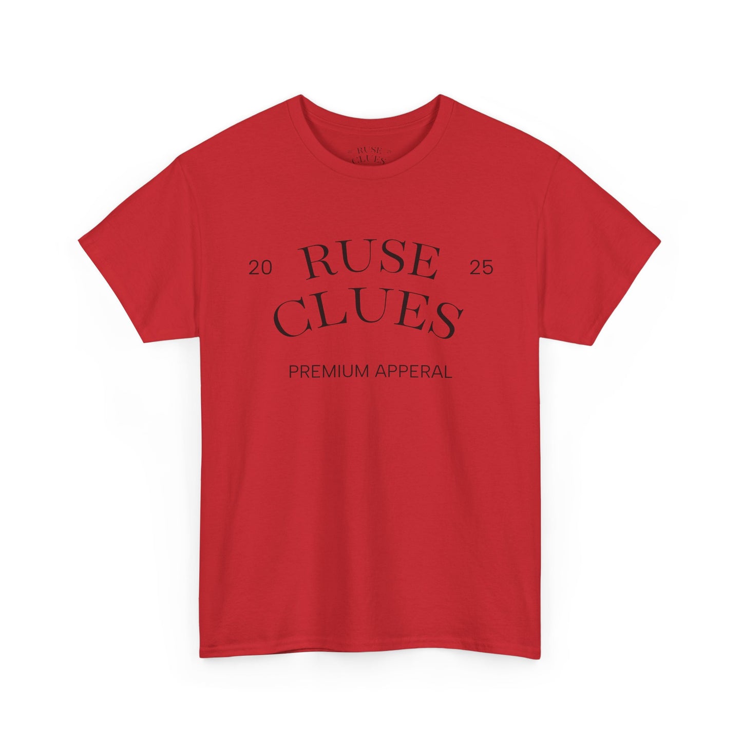 Unisex Heavy Cotton Ruse Clues® Tee | Casual Wear, Gift for Him, Gift for Her, Trendy Apparel, Everyday Style