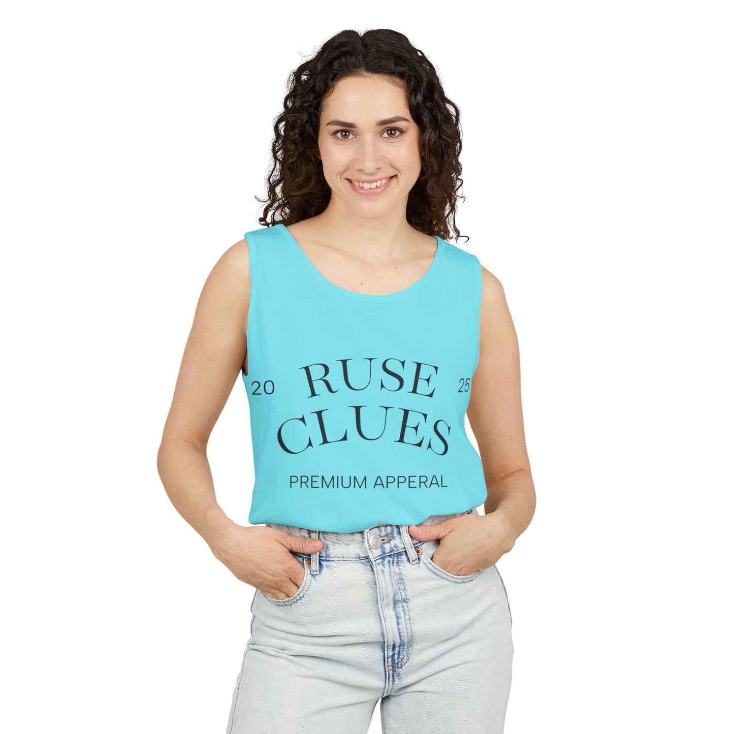Unisex Garment-Dyed Ruse Clues® Tank Top