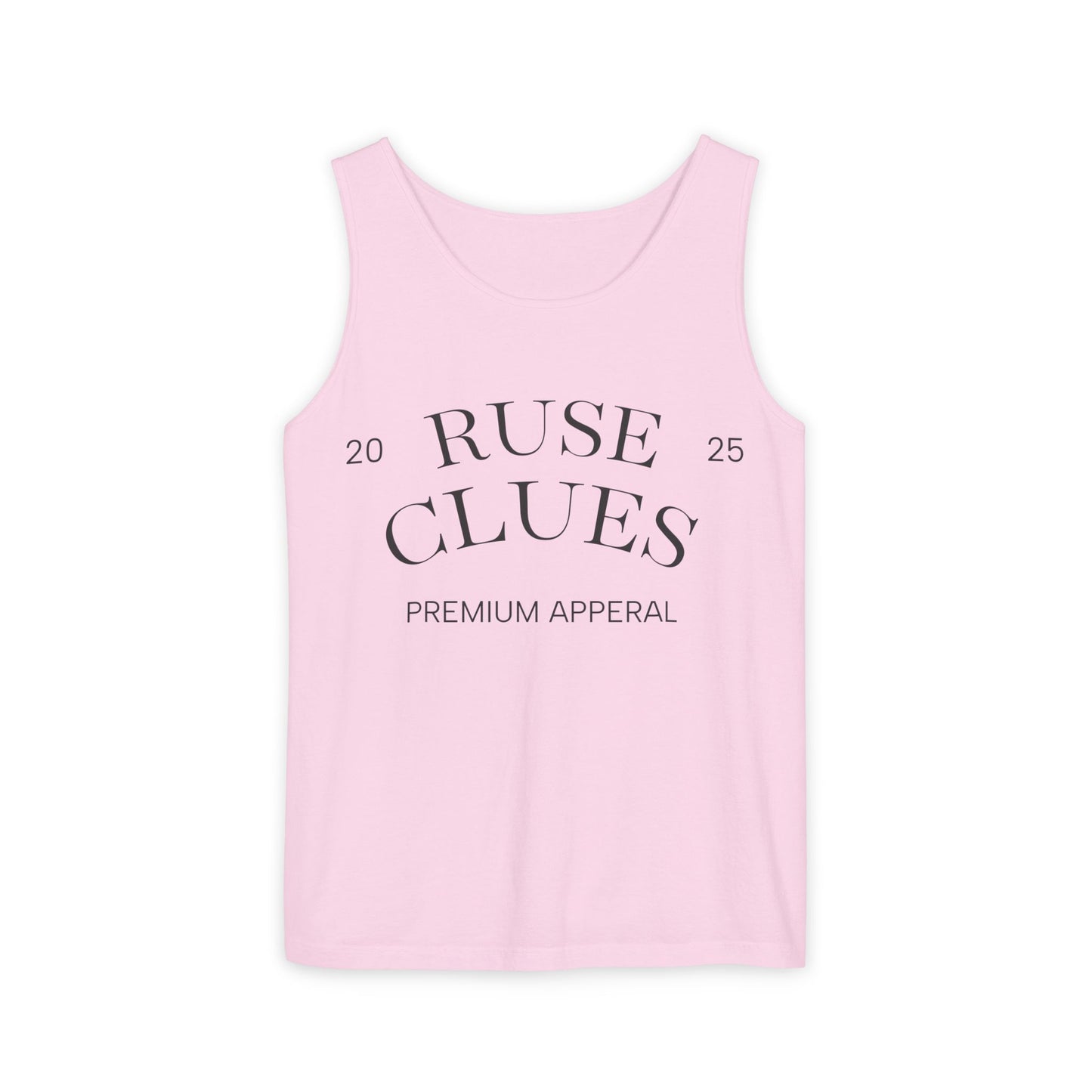 Unisex Garment-Dyed Ruse Clues® Tank Top