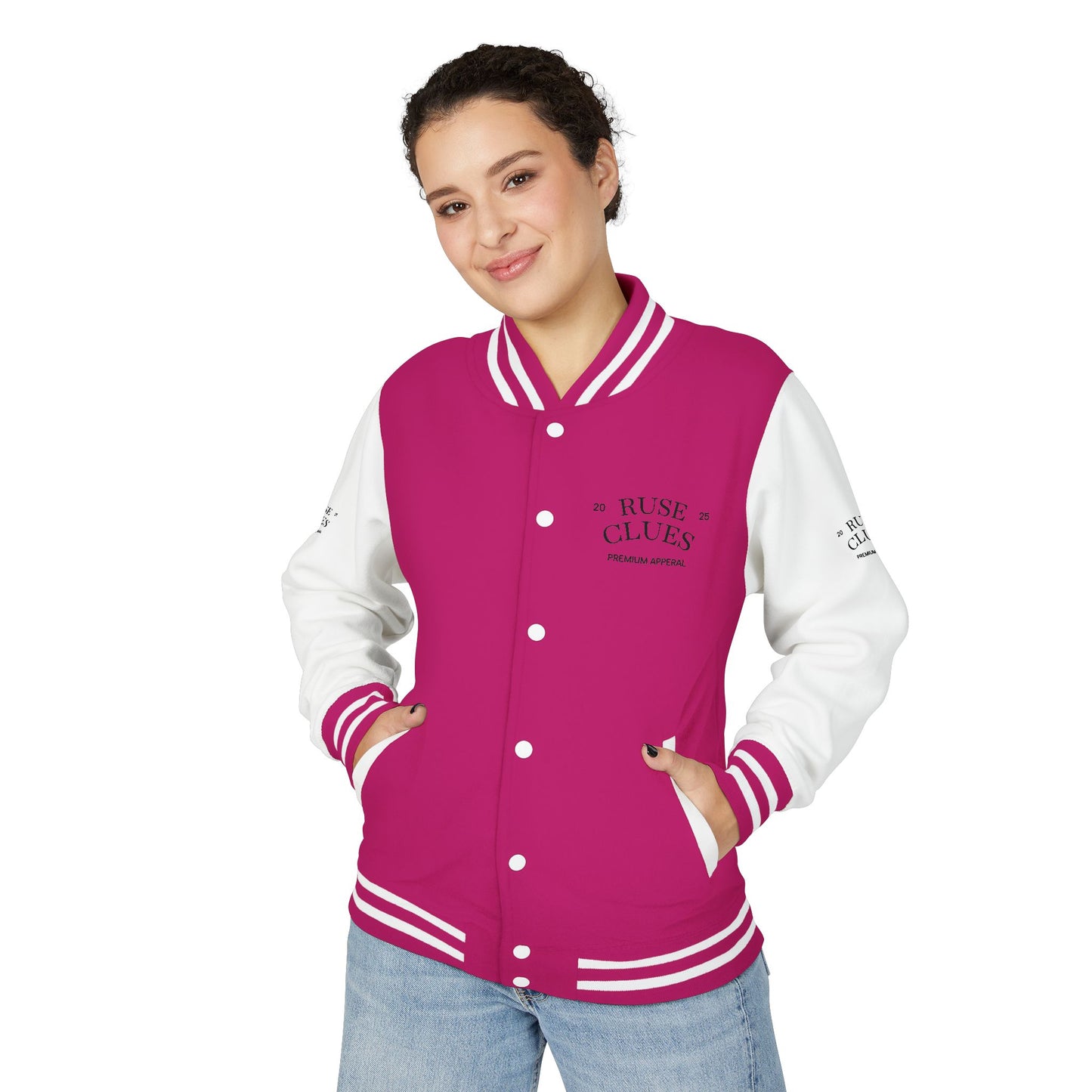 Unisex Heavyweight Ruse Clues® Letterman Jacket, Vintage Style Varsity Jacket, Customizable College Jacket, Trendy Sportswear, Perfect Gift for [...]