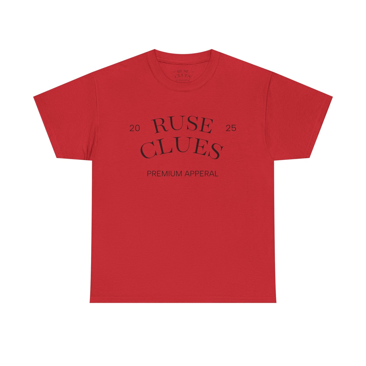 Unisex Heavy Cotton Ruse Clues® Tee | Casual Wear, Gift for Him, Gift for Her, Trendy Apparel, Everyday Style