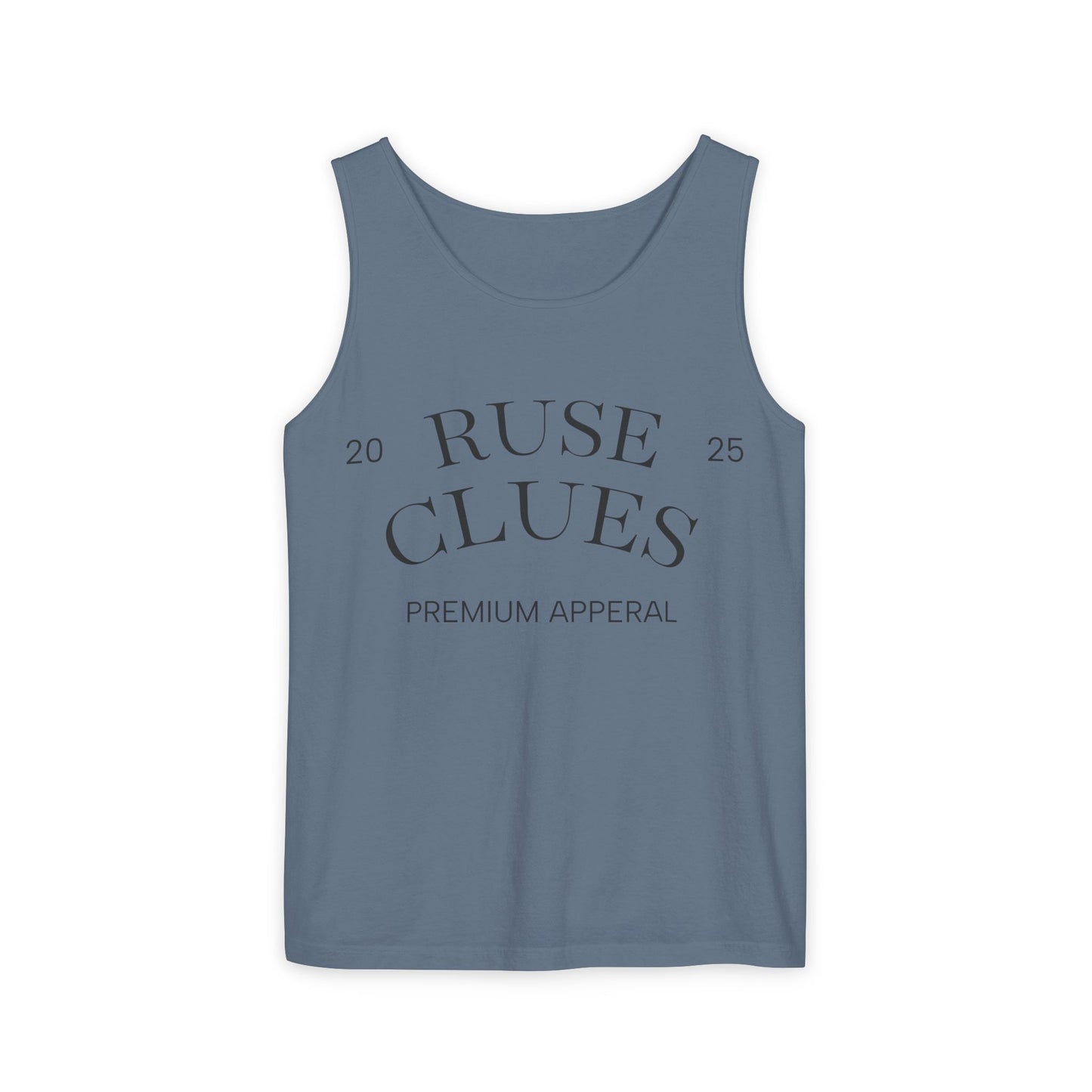 Unisex Garment-Dyed Ruse Clues® Tank Top