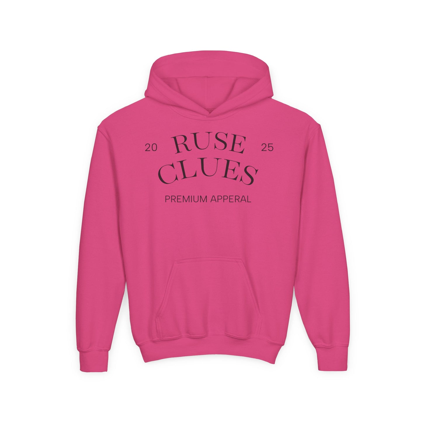 Youth Heavy Blend Ruse Clues® Sweatshirt, Cozy Hoodie, Gift for Teens, Casual Wear, Unisex Hooded Sweatshirt