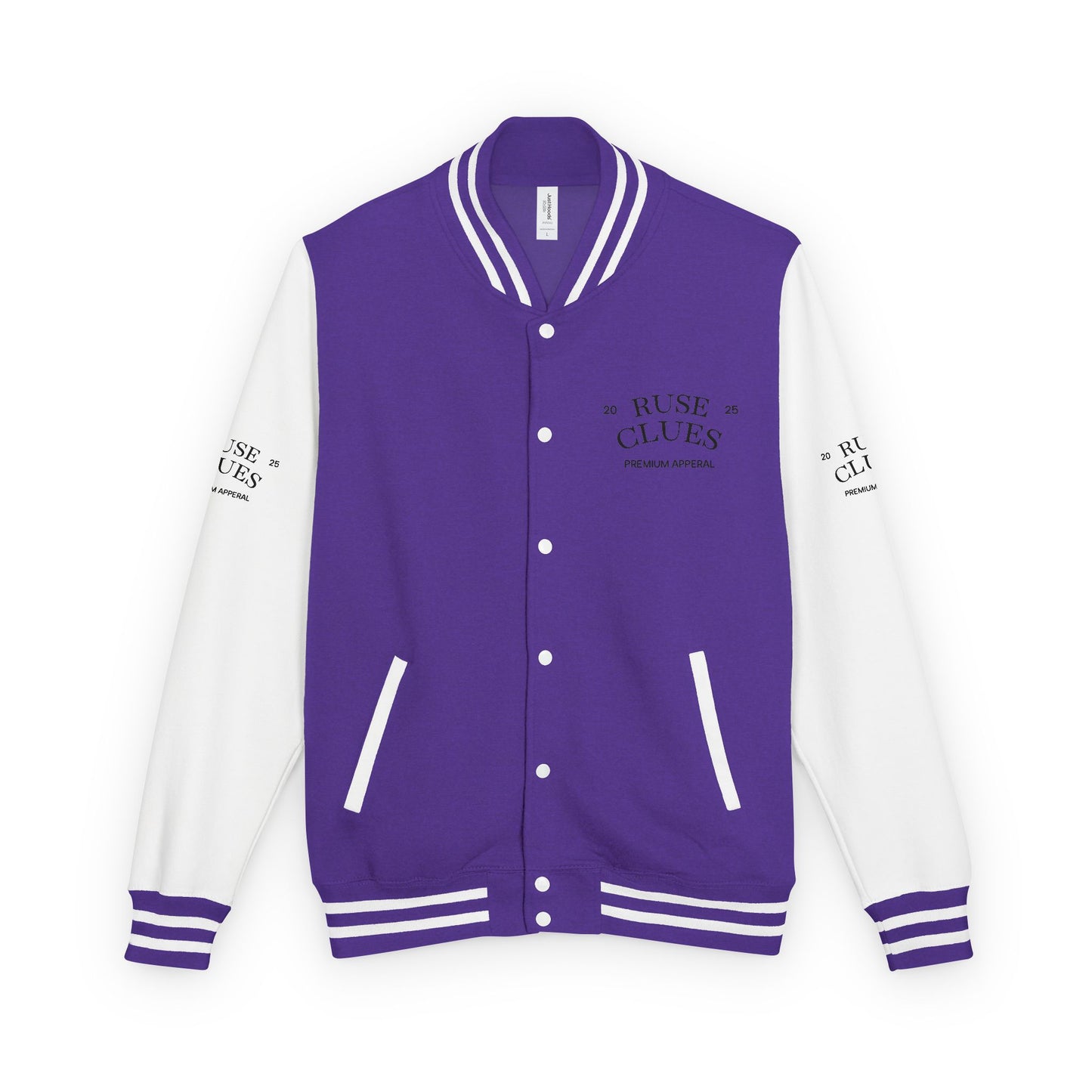 Unisex Heavyweight Ruse Clues® Letterman Jacket, Vintage Style Varsity Jacket, Customizable College Jacket, Trendy Sportswear, Perfect Gift for [...]