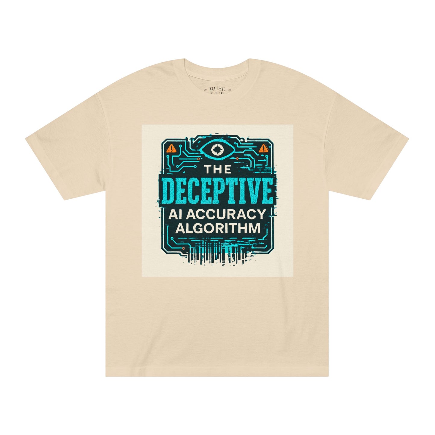 The Deceptive AI Accuracy Algorithm Ruse Clues® Tee — Tech T‑Shirt