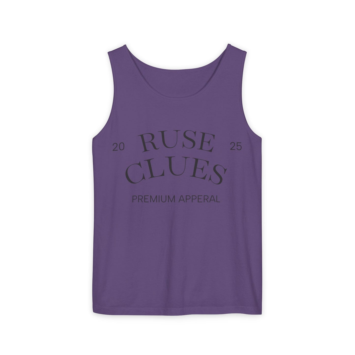 Unisex Garment-Dyed Ruse Clues® Tank Top
