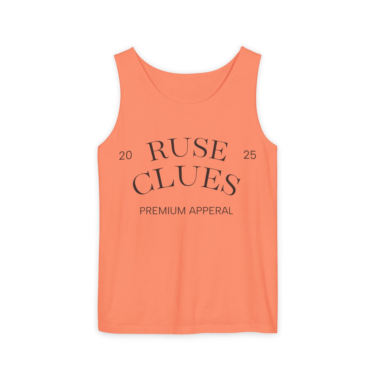 Unisex Garment-Dyed Ruse Clues® Tank Top