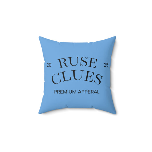 Chic Minimalist Decorative Ruse Clues® Pillow, Modern Home Decor, Statement Cushion, Cozy Throw Pillow, Gift for Housewarming, Stylish Accent