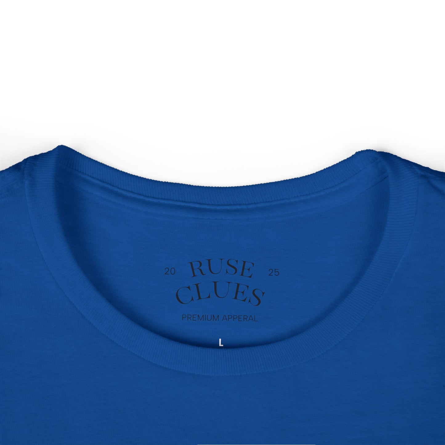 Women's Graphic Ruse Clues® Tee, Casual T-Shirt, Everyday Wear, Gift for Friends, Fun Summer Top